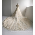 Vestido de noiva de seda com decote de noiva com estilo de alta qualidade